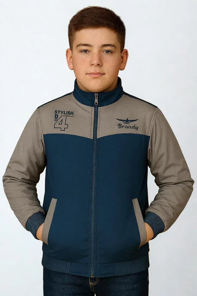 ZYRONA Full Sleeve Colorblock Boys Jacket