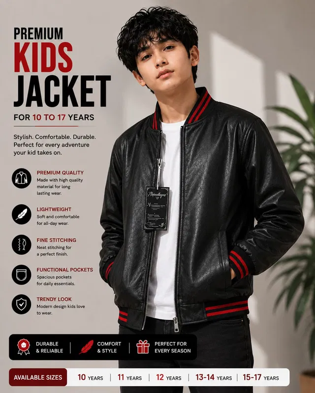 NOURIQUE WITH LOGO Full Sleeve Striped Boys Jacket