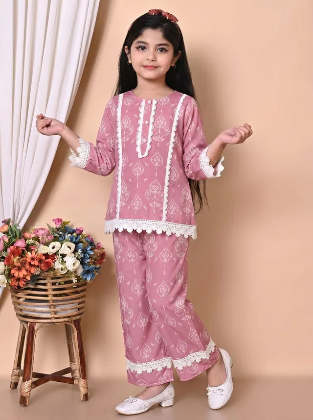 OSM FASHIONISTA Girls Festive & Party Kurta and Pyjama Set