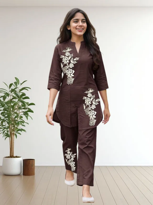 Sevgi Girls Casual, Festive & Party, Formal Kurta and Palazzo Set