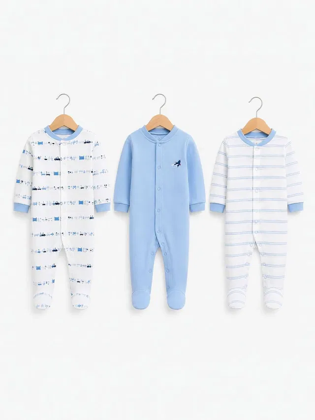 SMILEY APPU CLOTHING Romper For Baby Boys & Baby Girls Casual Printed Cotton Blend
