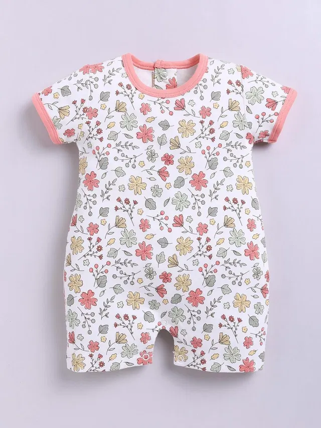 BabyGo Romper For Baby Boys & Baby Girls Casual Printed Pure Cotton