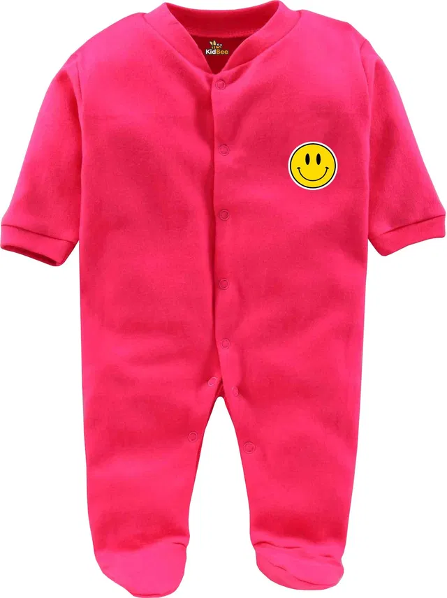 KidBee Romper For Boys & Girls Casual Printed Cotton Blend