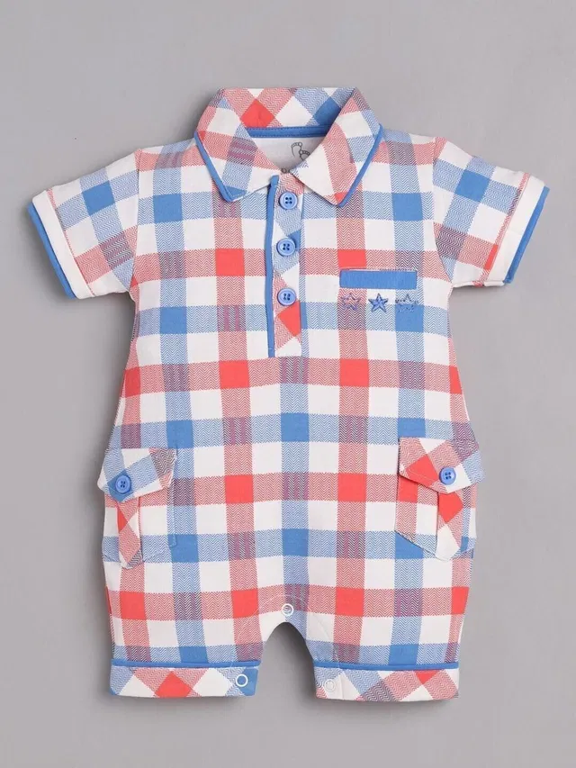 BabyGo Romper For Baby Boys Casual Printed Pure Cotton