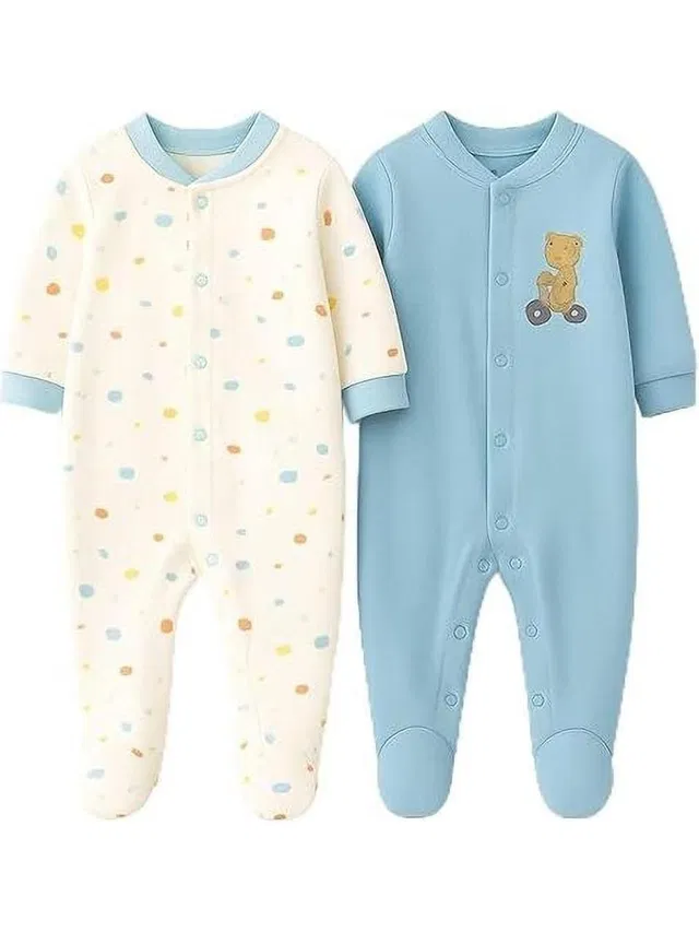 kidiyo Romper For Baby Boys & Baby Girls Printed Cotton Blend