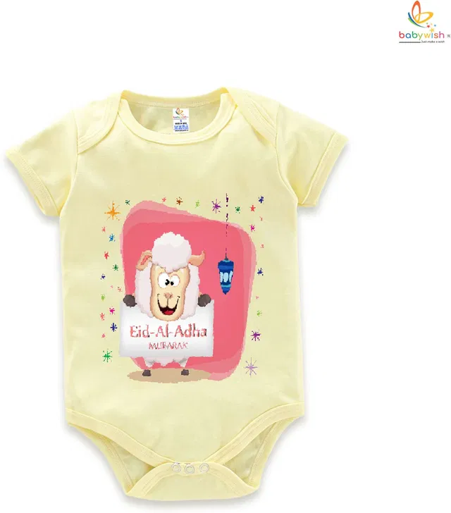 Babywish Romper For Baby Boys & Baby Girls Casual Printed Pure Cotton
