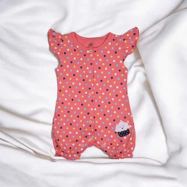 The Mom Creators Romper For Baby Boys & Baby Girls Casual Printed Cotton Blend