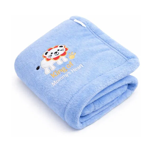 BRANDONN Embroidered Crib Crib Baby Blanket for  AC Room
