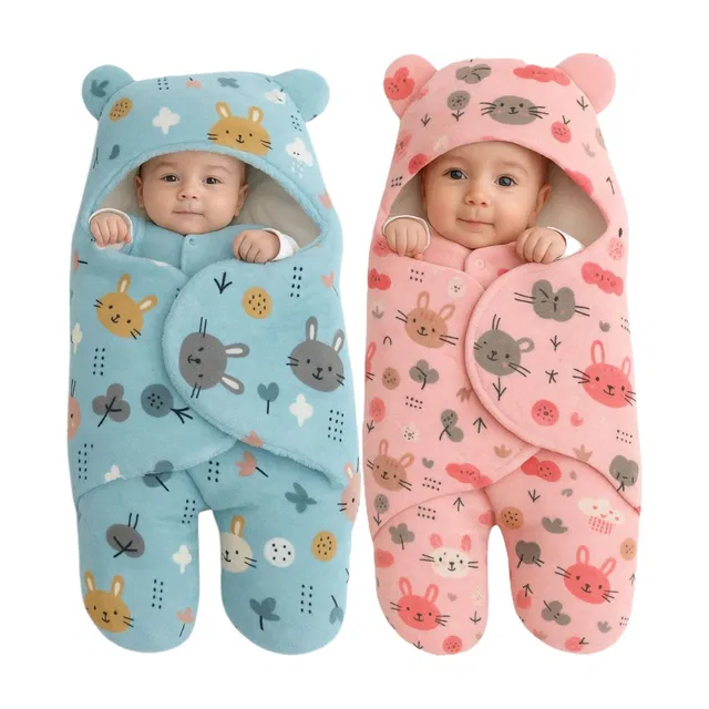 BRANDONN Printed Crib Wearable Blanket for  Mild Winter