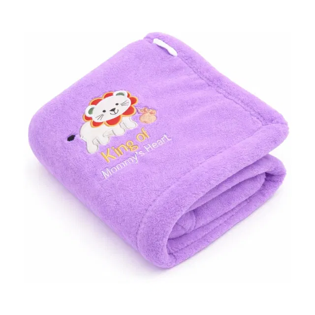BRANDONN Embroidered Crib Crib Baby Blanket for  AC Room