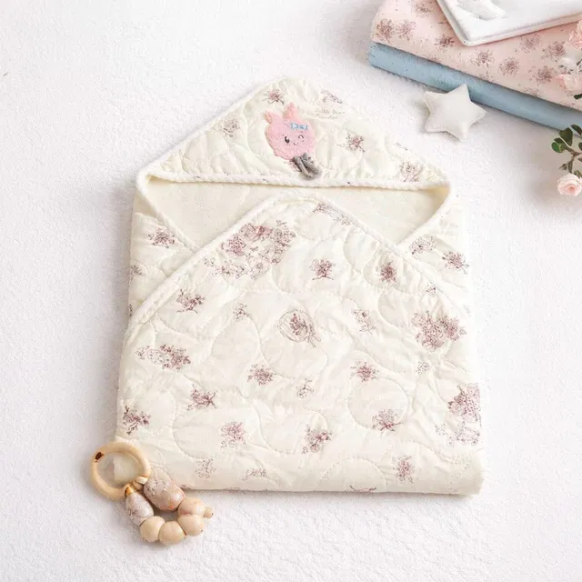 TUDDY TRENDZ Floral Single Swaddling Baby Blanket for  All Season