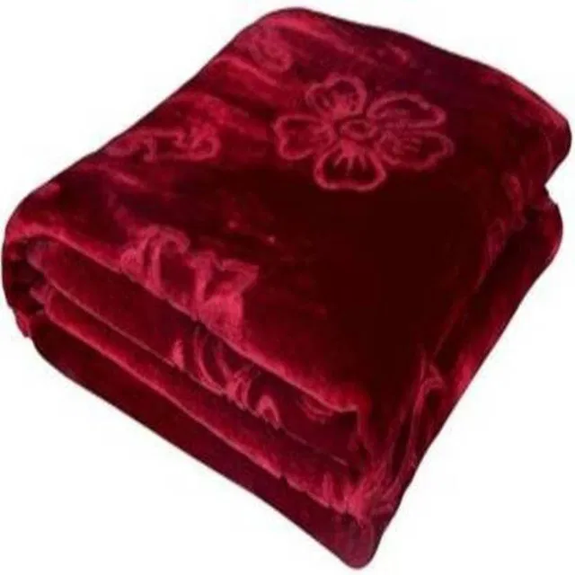 bcare Floral Double Mink Blanket for  Heavy Winter
