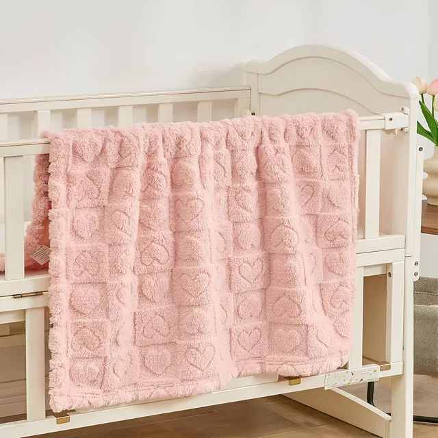 SYGA Checkered Single Crib Baby Blanket for  AC Room