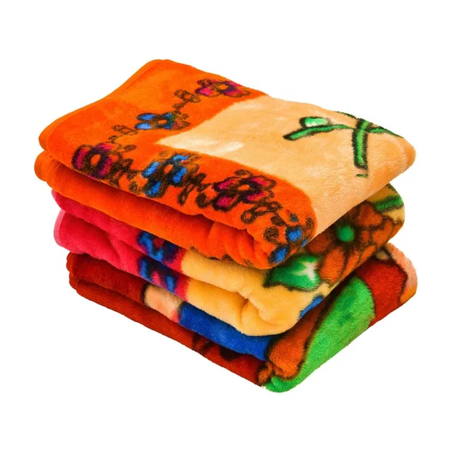 KIDS PARYANIS Cartoon, Floral Crib Woollen Blanket for  Mild Winter