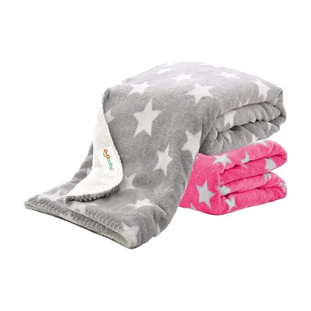 Oyo Baby Printed Single Fleece Blanket for  AC Room