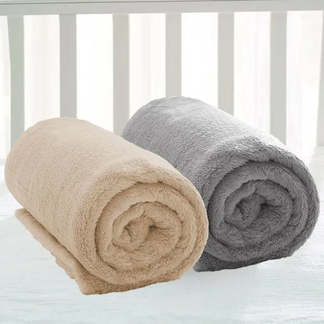 BSB HOME Solid Crib Crib Baby Blanket for  Mild Winter