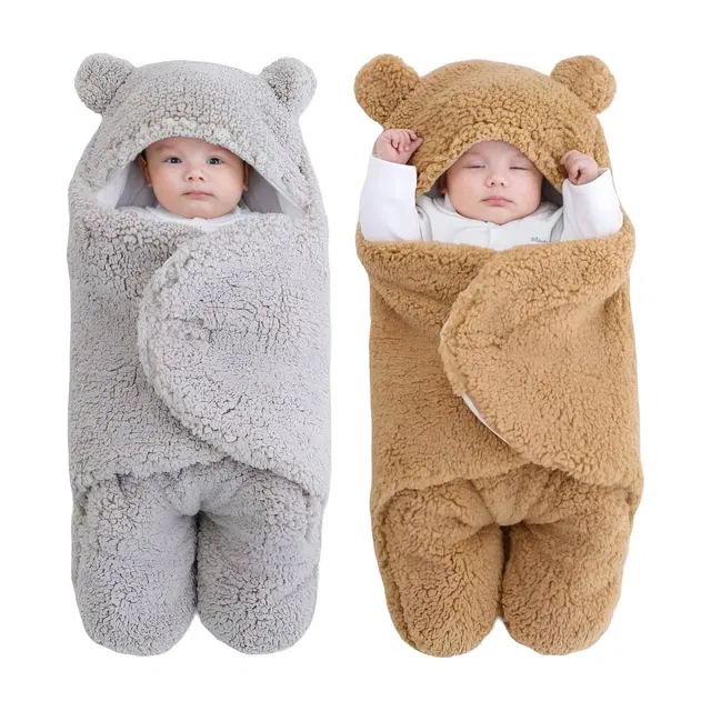 BRANDONN Solid Crib Wearable Blanket for  AC Room