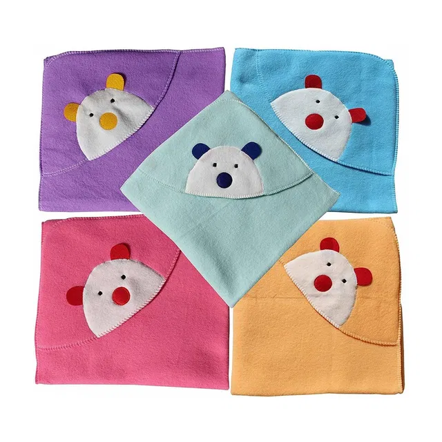 BABY ZONE Embroidered Crib Hooded Baby Blanket for  AC Room