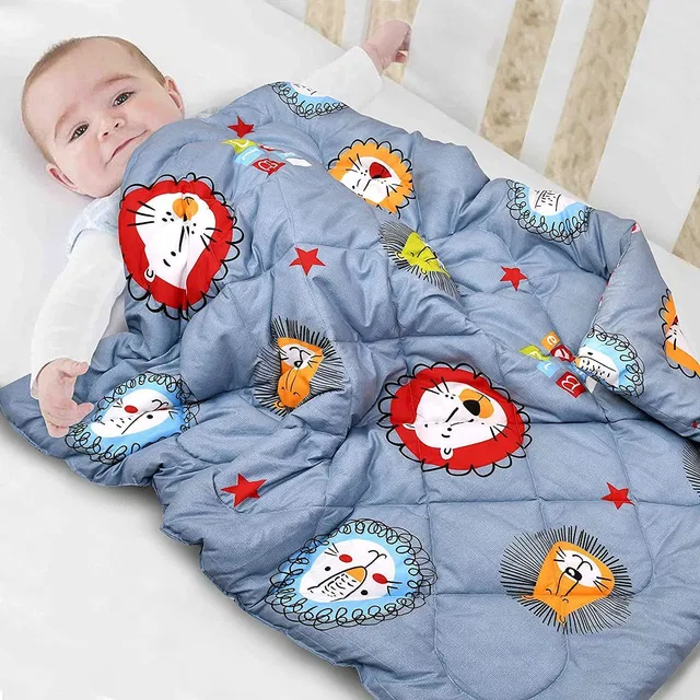 Miss & Chief Printed Single Crib Baby Blanket for  AC Room
