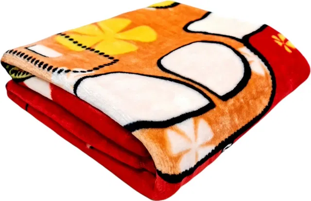 BRANDONN Printed Crib Mink Blanket for  Heavy Winter