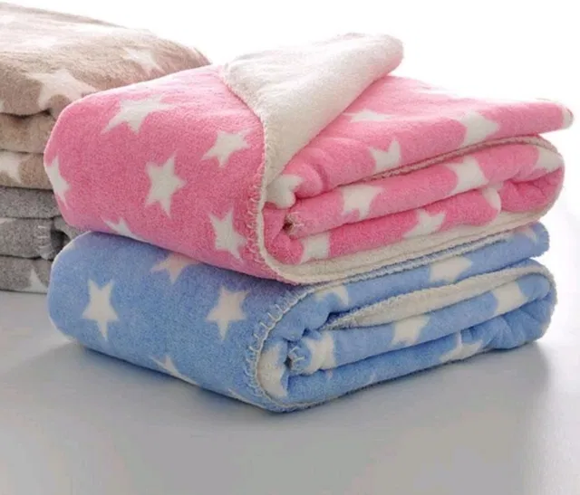 BRANDONN Printed Single Crib Baby Blanket for  AC Room