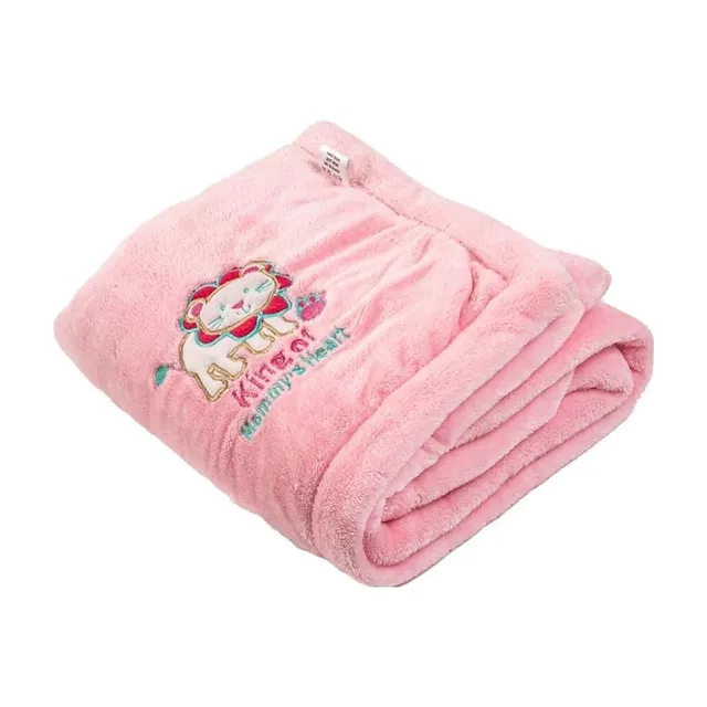 BRANDONN Embroidered Crib Crib Baby Blanket for  AC Room