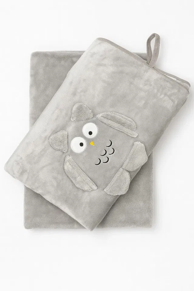 Tinytonkey Animal, Cartoon Single Crib Baby Blanket for  All Season