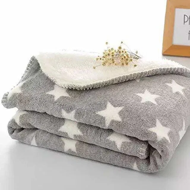 First Sleep Geometric Crib Crib Baby Blanket for  Mild Winter