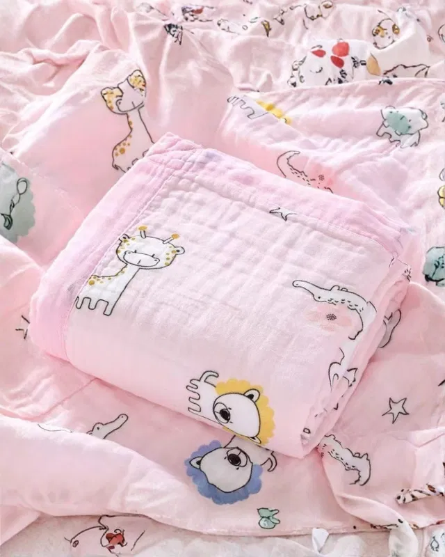 BABY HOLIC Printed Crib Crib Baby Blanket for  All Season