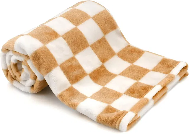 SYGA Checkered Single Crib Baby Blanket for  AC Room