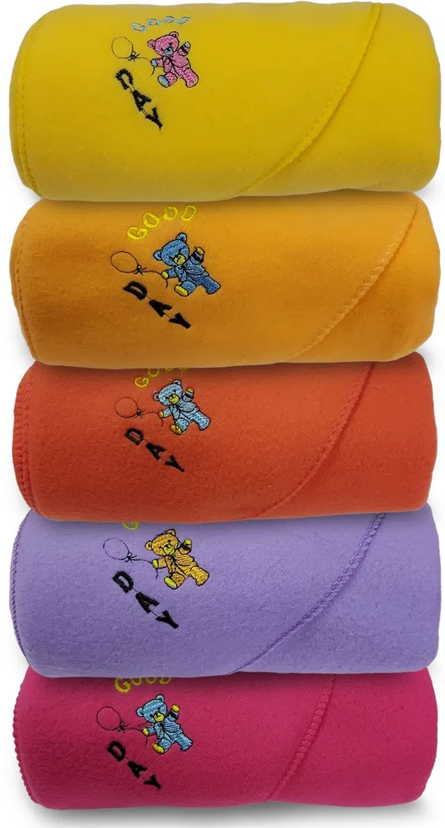 alamodey Solid Crib Hooded Baby Blanket for  Mild Winter