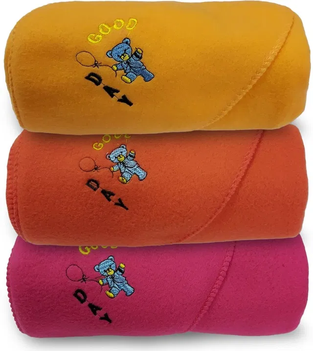 alamodey Solid Crib Hooded Baby Blanket for  AC Room
