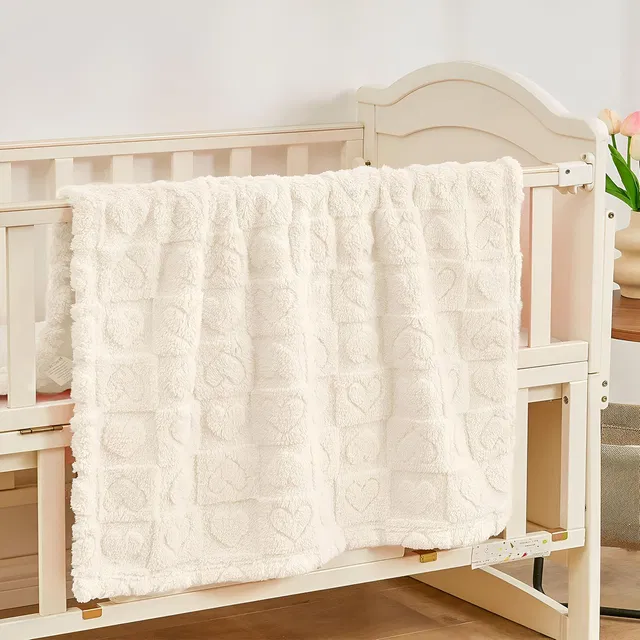 SYGA Checkered Single Crib Baby Blanket for  AC Room