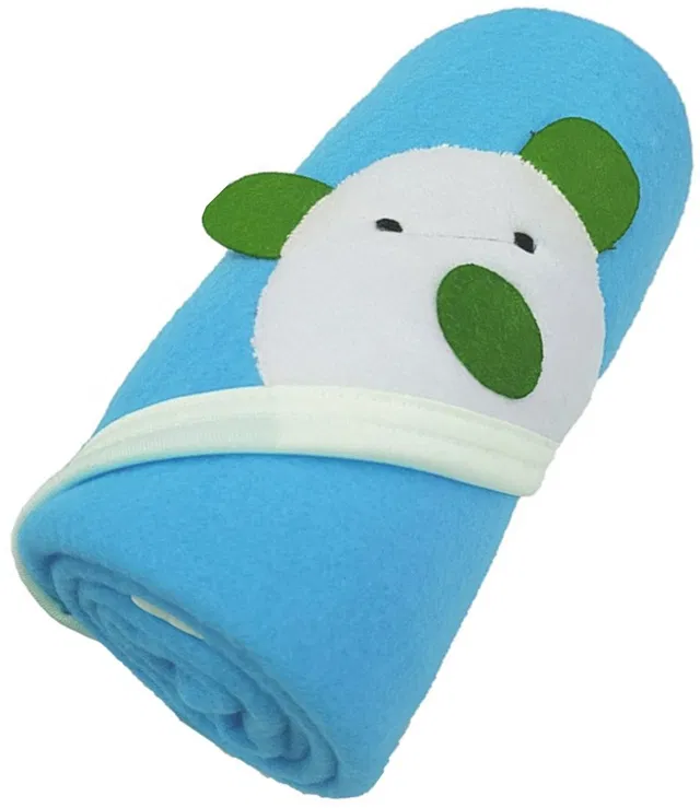 BABY ZONE Embroidered Crib Hooded Baby Blanket for  Mild Winter