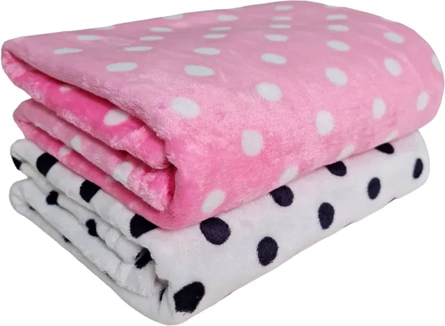 BRANDONN Polka Crib AC Blanket for  AC Room