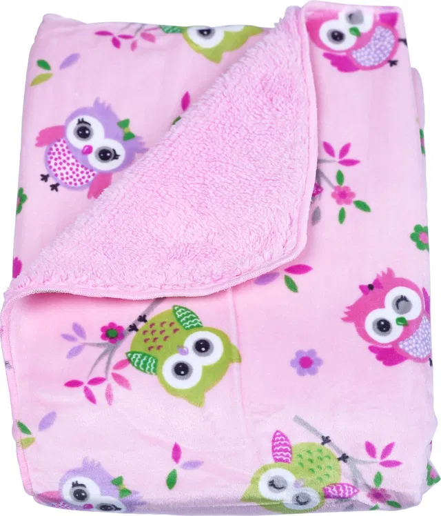 1st Step Printed Single Crib Baby Blanket for  AC Room