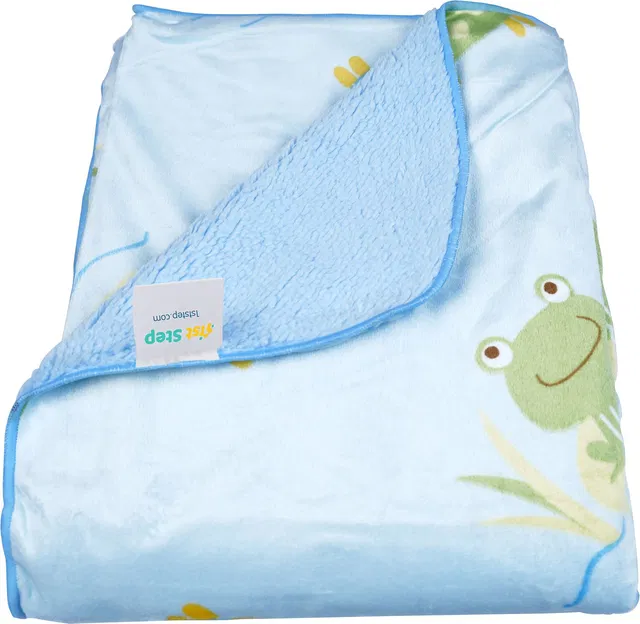 1st Step Printed Single Crib Baby Blanket for  AC Room