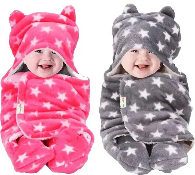 Oyo Baby Printed Single Fleece Blanket for  AC Room