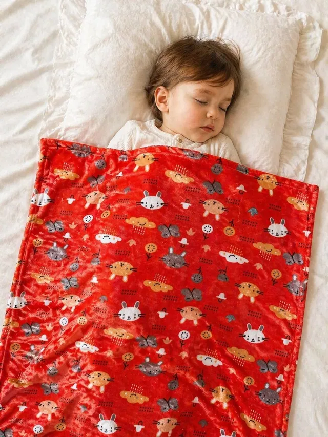 BABY ZONE 3D Printed Crib AC Blanket for  All Season