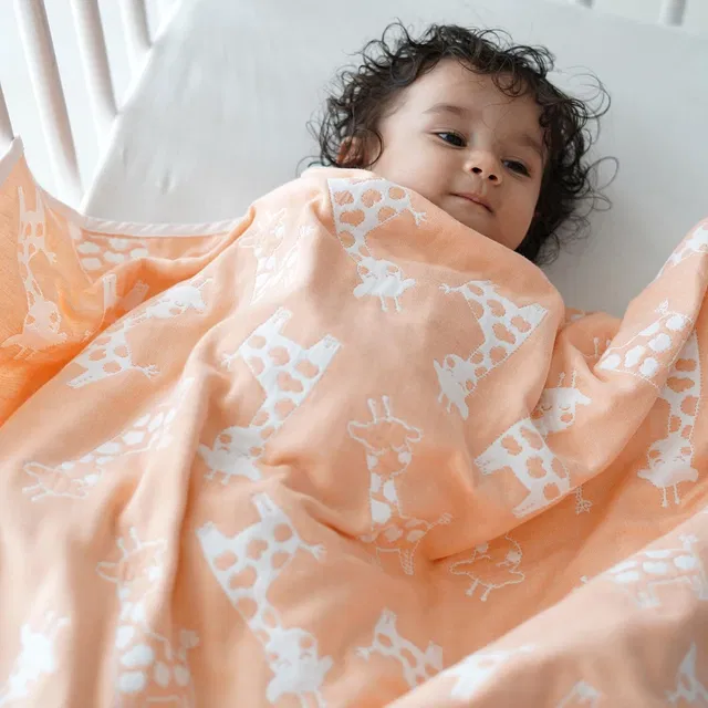 TIDY SLEEP Animal Crib Swaddling Baby Blanket for  AC Room