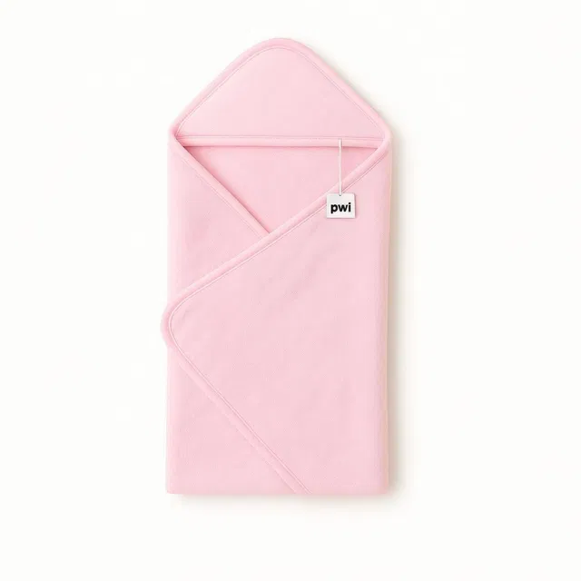 PWI Solid Crib Hooded Baby Blanket for  AC Room