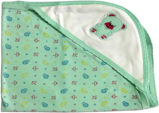 BW CLOTHINGS Solid Single Hooded Baby Blanket for  Mild Winter