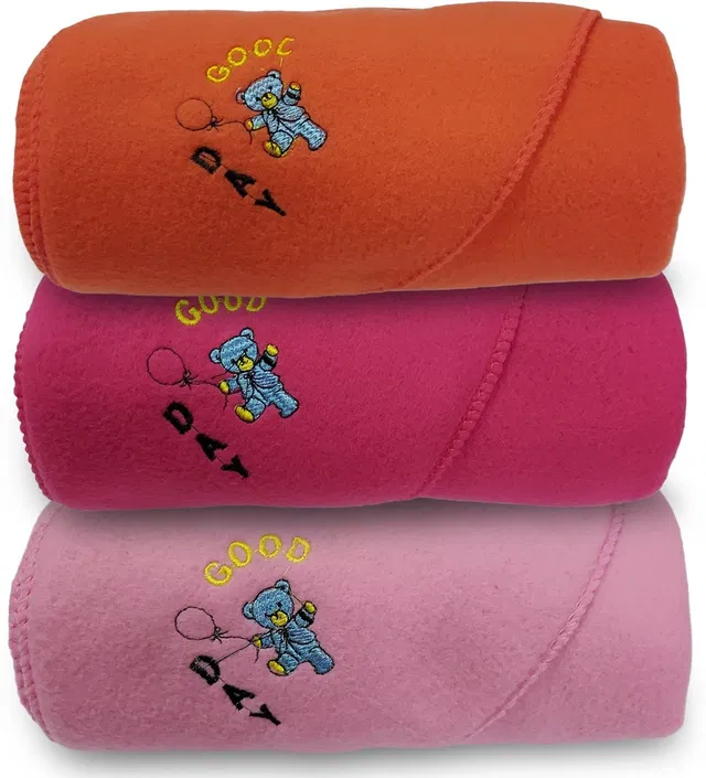 alamodey Solid Crib Hooded Baby Blanket for  Mild Winter