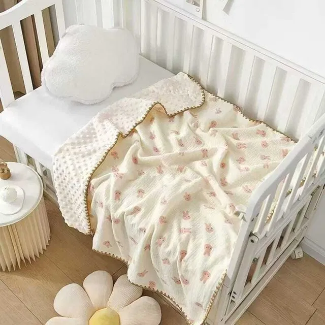 Babking Animal Crib Swaddling Baby Blanket for  All Season