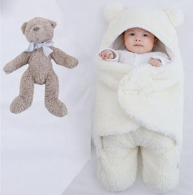 BRANDONN Solid Crib Wearable Blanket for  Mild Winter