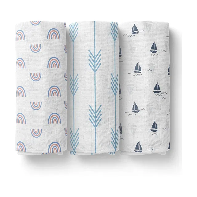 1st Step Printed Single Swaddling Baby Blanket for  AC Room