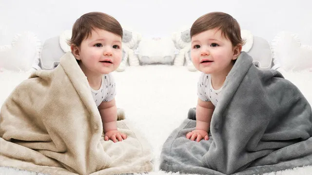 Flipkart SmartBuy Solid Crib Crib Baby Blanket for  Mild Winter