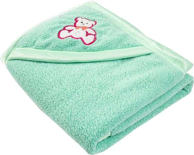 Aakriti Solid Single Crib Baby Blanket for  Heavy Winter