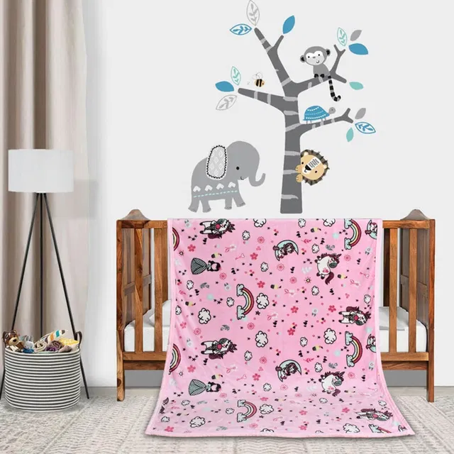Florida Printed Crib AC Blanket for  AC Room