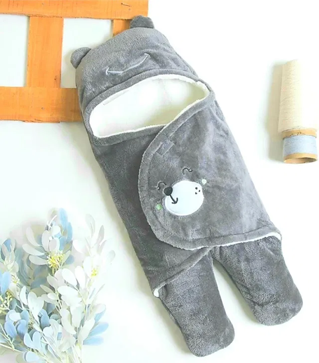 BRANDONN Embroidered Crib Wearable Blanket for  AC Room